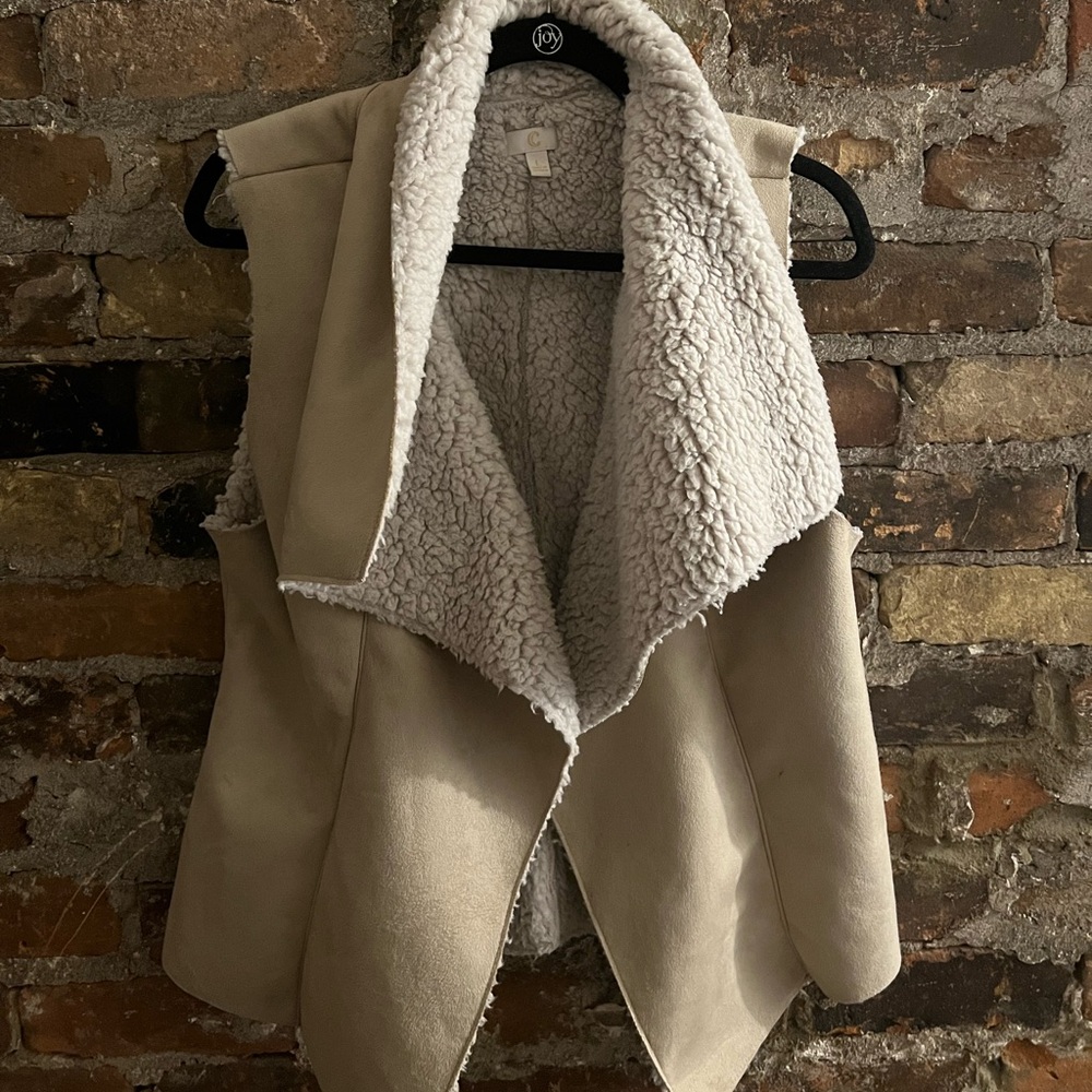 Sherpa vest—warm & cozy!